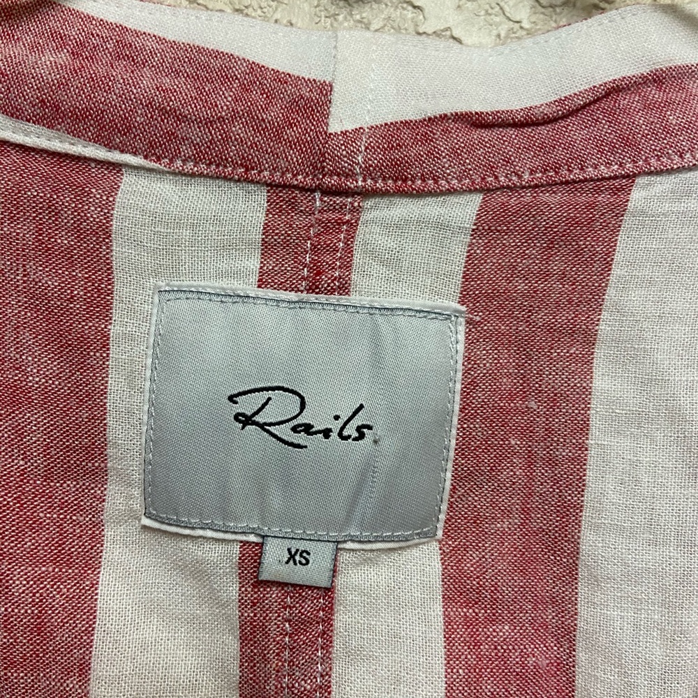 Rails Thea Shirt Button Down Cropped - image 5